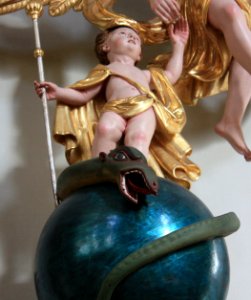 Sagritz - Pfarrkirche - Schutzengelgruppe - detail