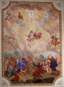Sagritz - Pfarrkirche - Deckengemälde - Christi Himmelfahrt