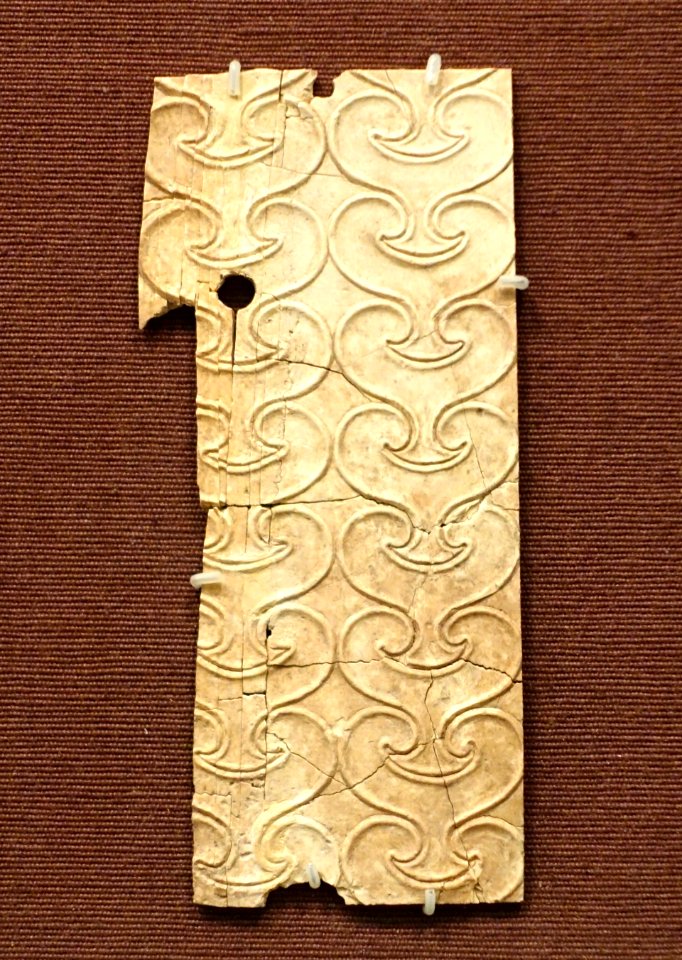 Sacral ivy plaque, Megiddo, Stratum VIIA, Late Bronze IIB, 1300-1200 BC, ivory - Oriental Institute Museum, University of Chicago - DSC07710