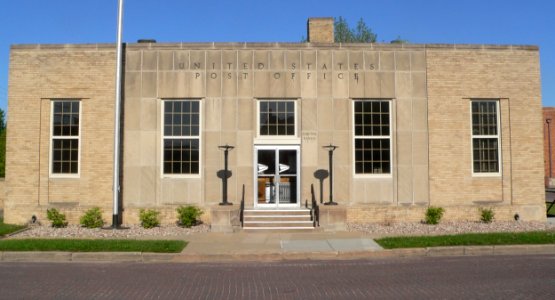 Sabetha, Kansas post office from W 1