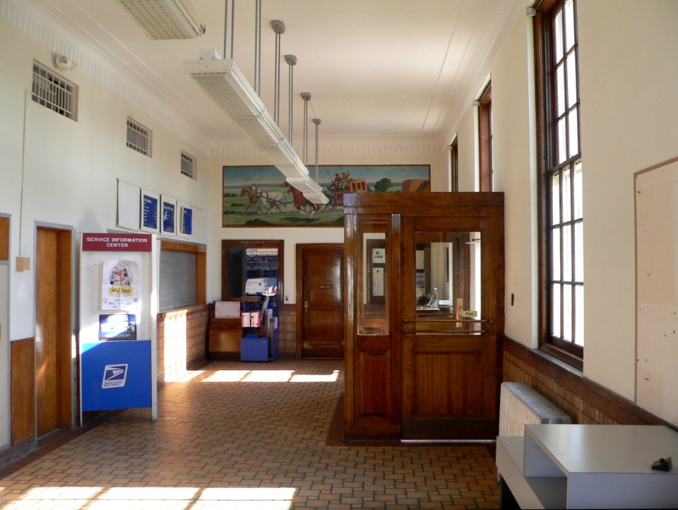 Sabetha, Kansas post office interior facing S 1