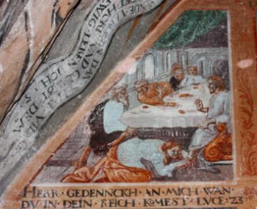 Sagritz - Pfarrkirche - Vorhalle - Jesus und Maria Magdalena