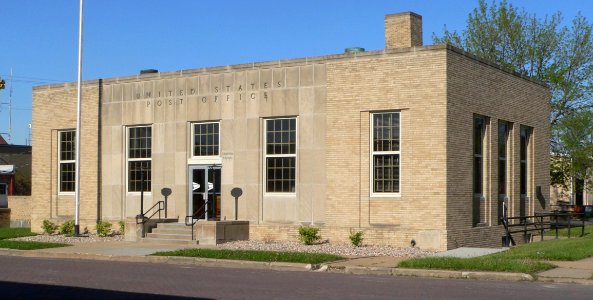 Sabetha, Kansas post office from SW 1