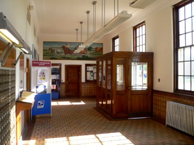 Sabetha, Kansas post office interior facing S 2