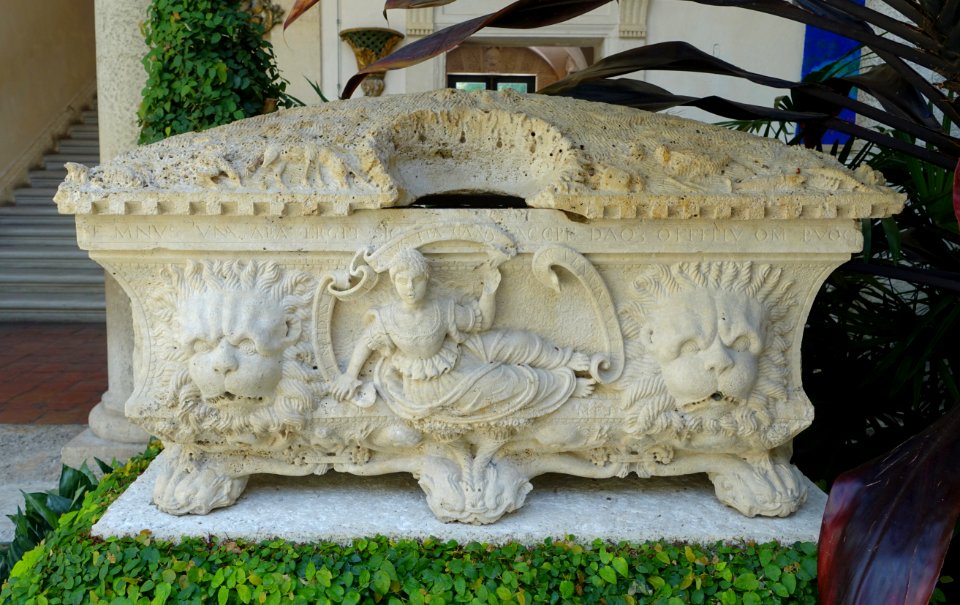 Sarcophagus - Vizcaya Museum and Gardens - Miami, Florida - DSC08460