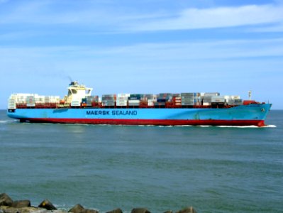Sealand New York p13 approaching Port of Rotterdam, Holland 08-Jul-2007