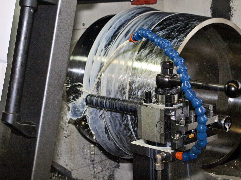 Metal construction industry lathe