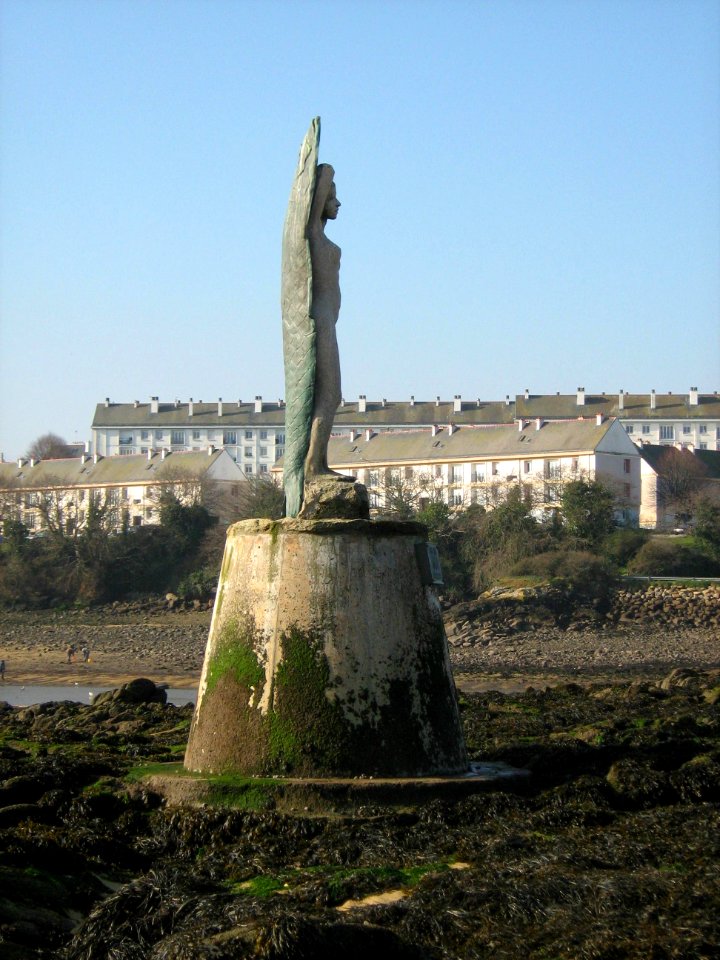 Sardine statue Tristan Island