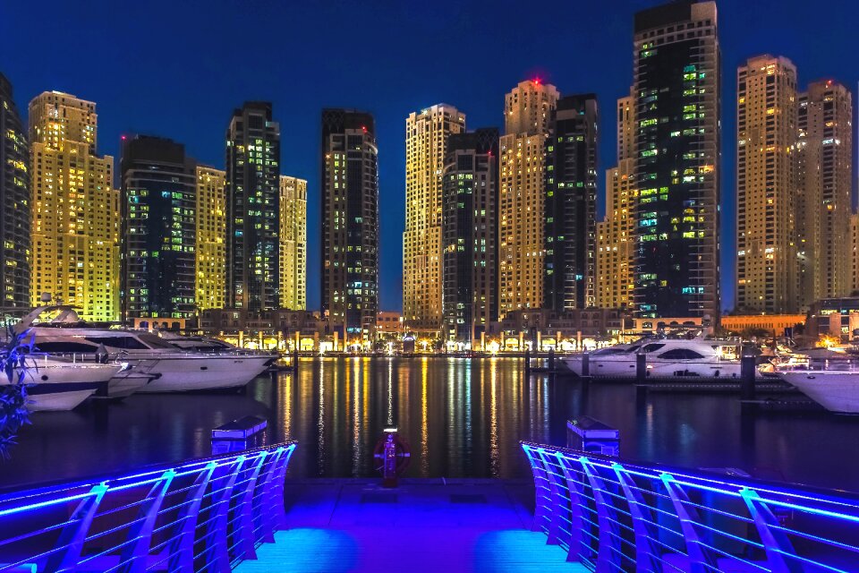 Gulf illuminated jumeirah
