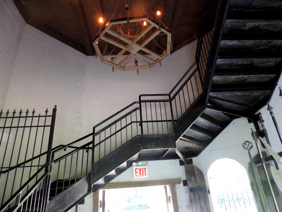Secret tower inside stair Snug Harbor jeh