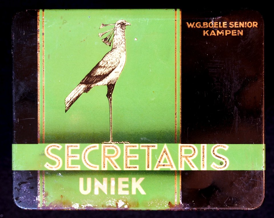 Secretaris Uniek sigarenblikje