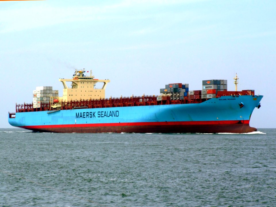 Sealand Michigan p5 approaching Port of Rotterdam, Holland 20-May-2007