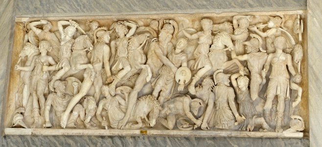 Sarcofago di Achille e Pentesilea - Museo Pio-Clementino - Vatican Museums - DSC00974