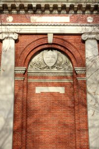 Seal of Harvard College - Lowell Lecture Hall - Harvard University - Cambridge, MA - DSC02578 photo