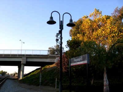 Security cameras at Hayward station, October 2012