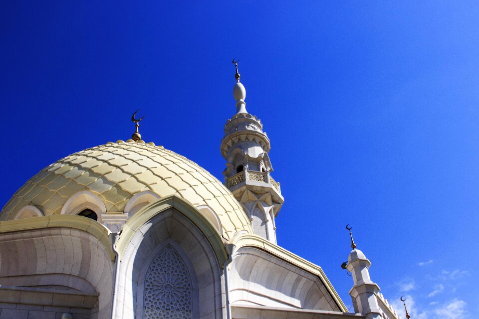 White mosque minarets religion