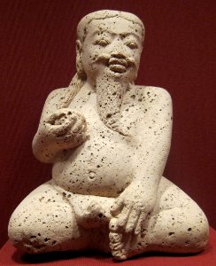 Seated male figure, Majapahit dynasty, Honolulu Museum of Art