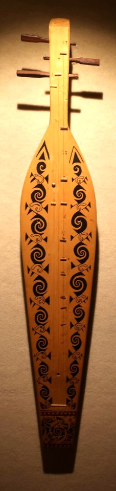 Sapeh from Malaysia, wood with metal strings, East-West Center