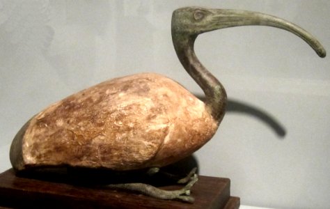 Seated female ibis from Egypt, third intermediate period, 21st to 22nd dynasty, HAA