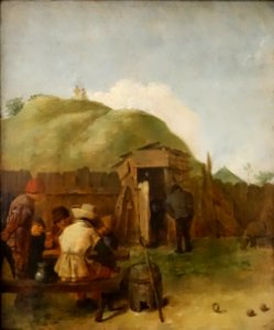 Seated Drinkers by Adriaen Brouwer
