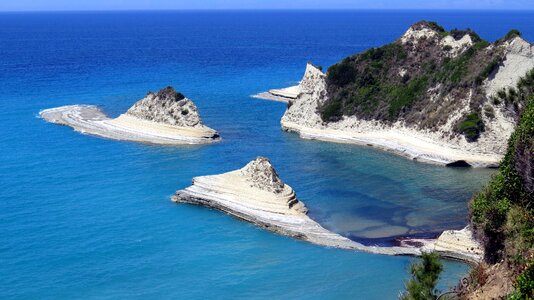 Turquoise corfu sea photo