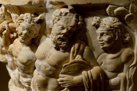 Sarcophage Triomphe de Bacchus - Musée gallo-romain de Fourvière (détail)