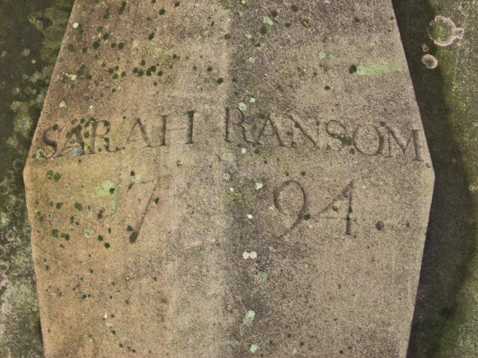 Sarah Ransom Grave, Trinity Churchyard, 2015-09-10, 02