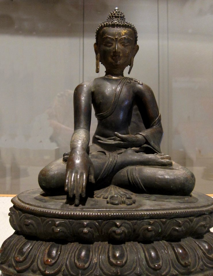 Seated Buddha statue from Nepal, 17th century, Honolulu Museum of Art