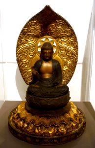 Seated Buddha, Japan, Edo period, 1800s, gilt wood - John and Mable Ringling Museum of Art - Sarasota, FL - DSC00712