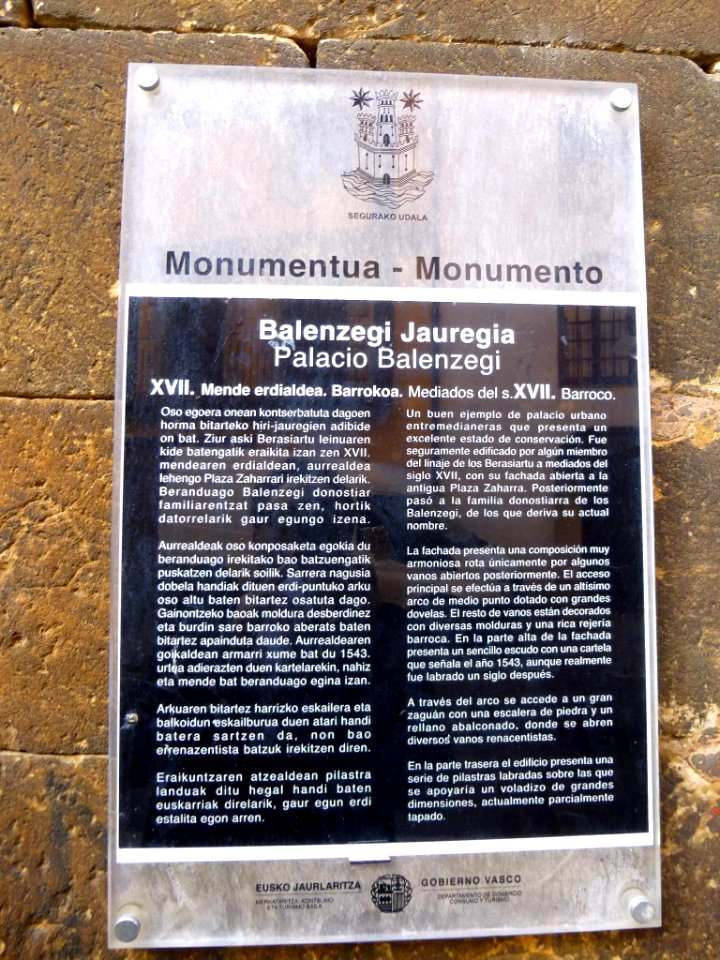 Segura - Balenzegi Jauregia 1