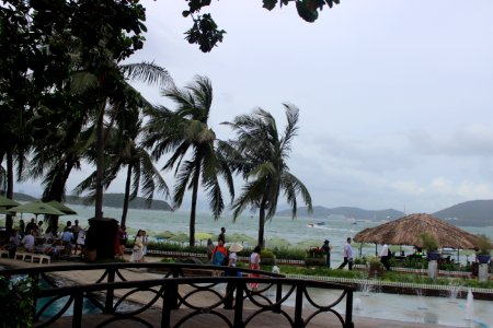 Seaside scenery in Nha Trang in November 2017