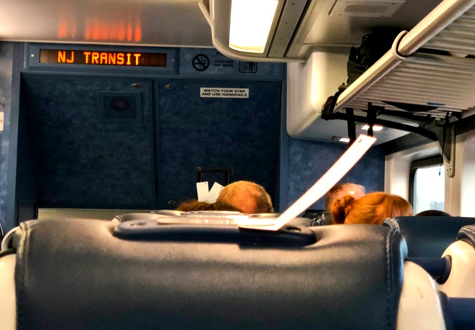 Seat Checks on NJ Transit Train