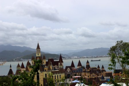 Seaside buildings scenery in Nha Trang in November 2017, picture1