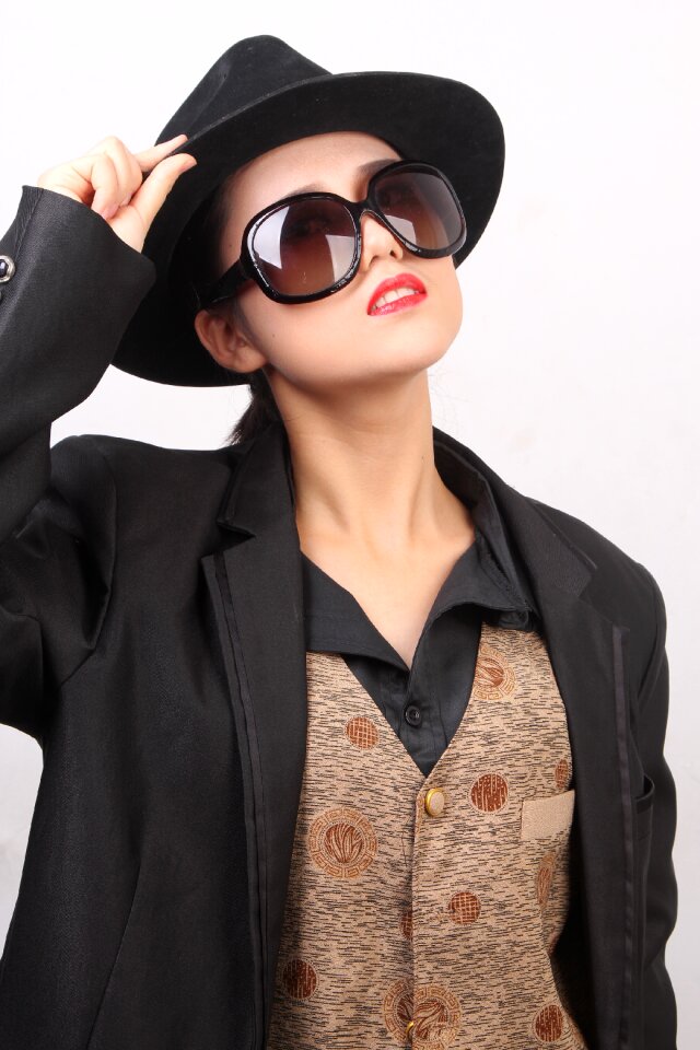 Glasses like a person male clothing