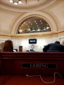Seated in the Arkansas Senate