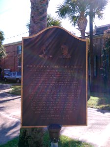 Sealy Pavilion sign galveston