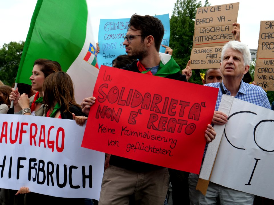 Seebrücke demonstration Berlin 06-07-2019 09
