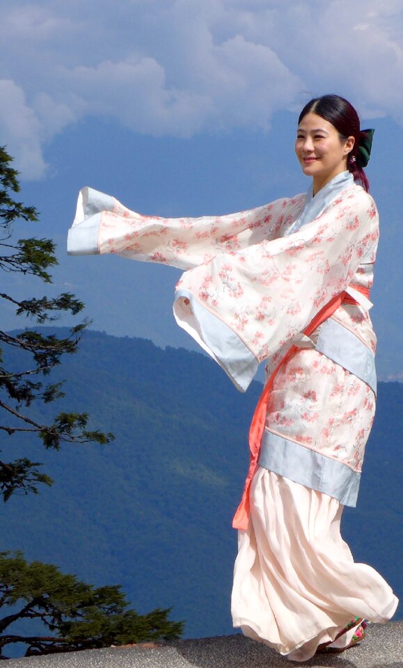 Woman young kimono