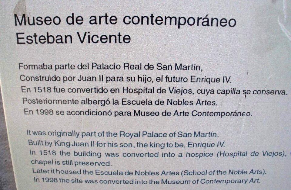 Segovia - Museo de Arte Contemporáneo Esteban Vicente (antiguo Palacio Real de San Martín) 06
