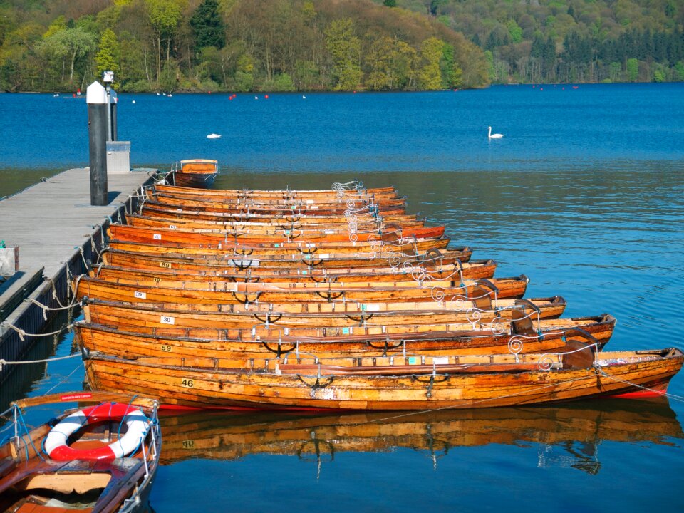 Windermere punts winter