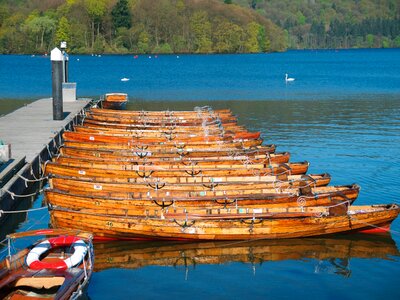 Windermere punts winter