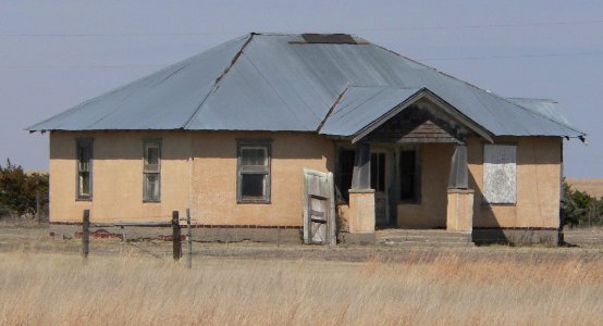 Schwartz farm (Lane Co KS) house from SW 1