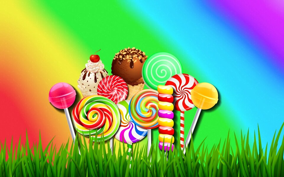Colorful candy multi-colors
