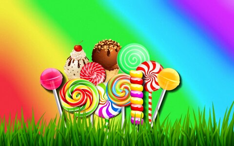 Colorful candy multi-colors