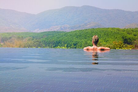 Swimming pool woman swim photo