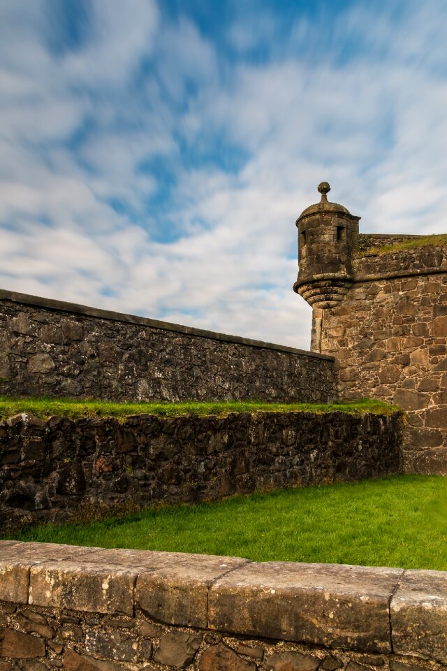 Castle fortification the sky