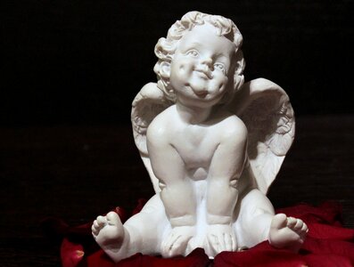 Angel figure angel face cheerful