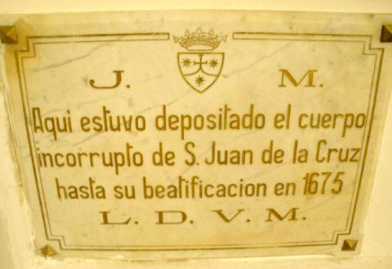 Segovia - Convento de los Carmelitas Descalzos, Capilla de San Juan de la Cruz 09
