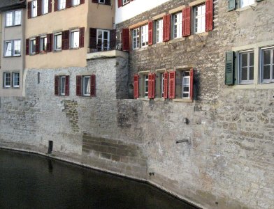 Schwäbisch Hall, Sulmeisterhaus, Vermauerung des Blockgassenkochers