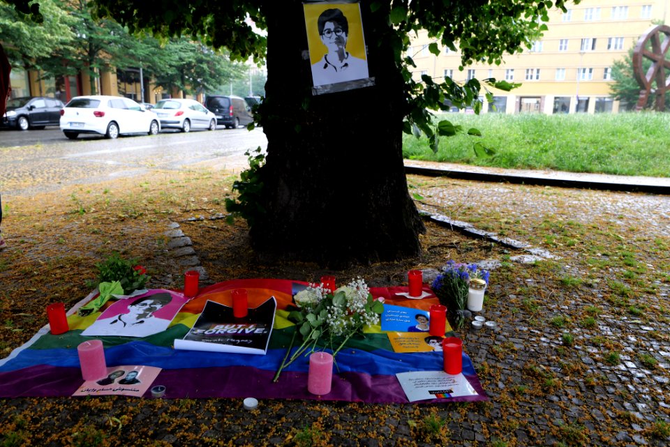 Sarah Hegazi memorial protest Berlin RLP 2020-06-20 17